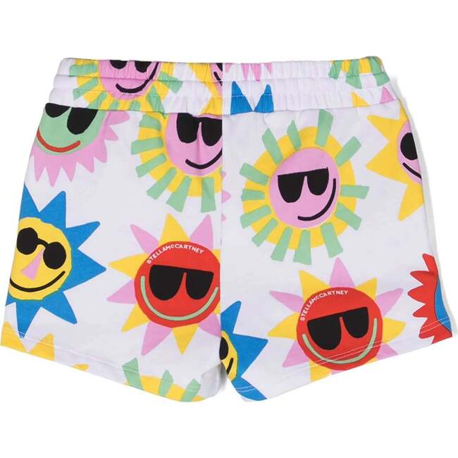 Sun Print Shorts, White - Shorts - 3