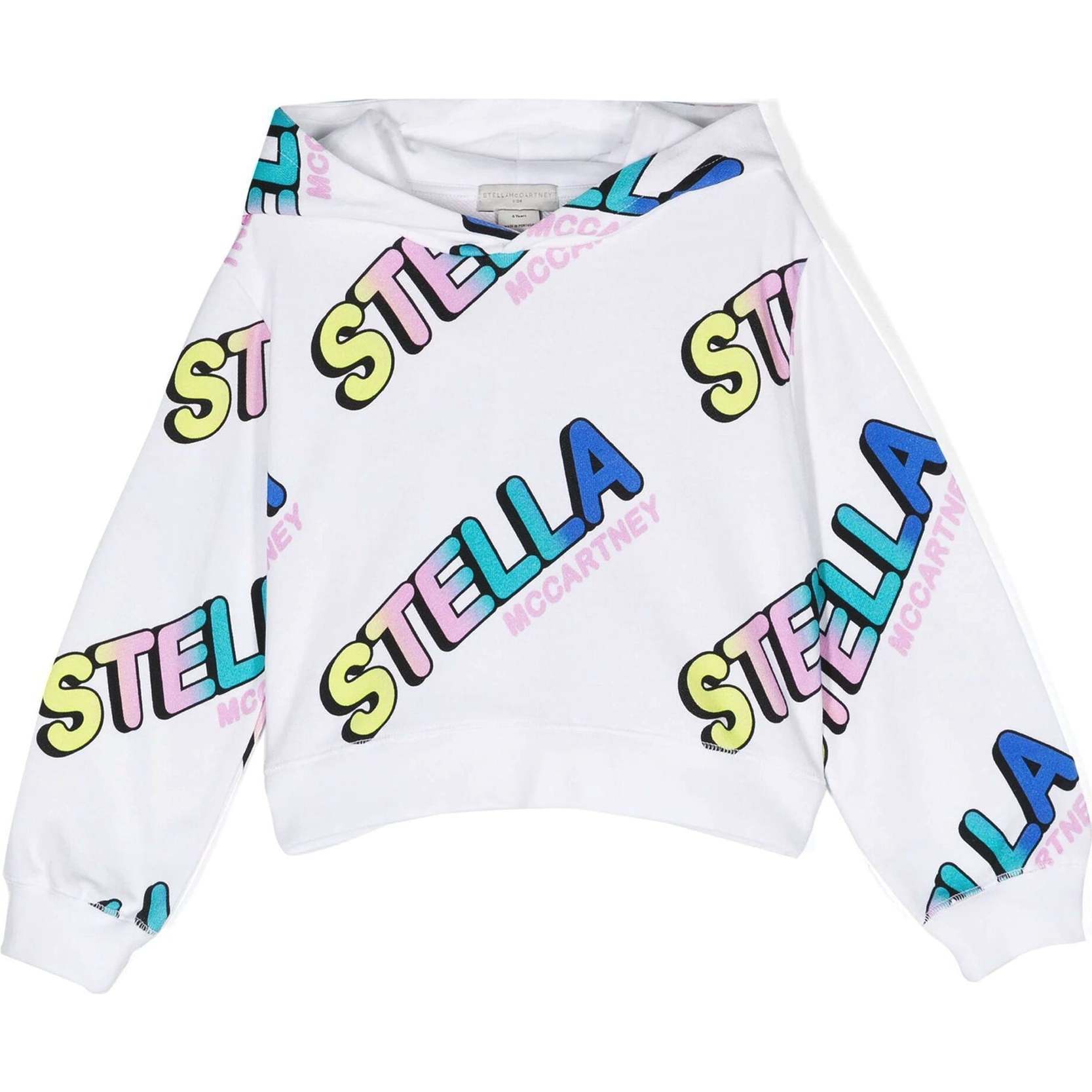 Logo Hoodie, White - Sweatshirts - 1