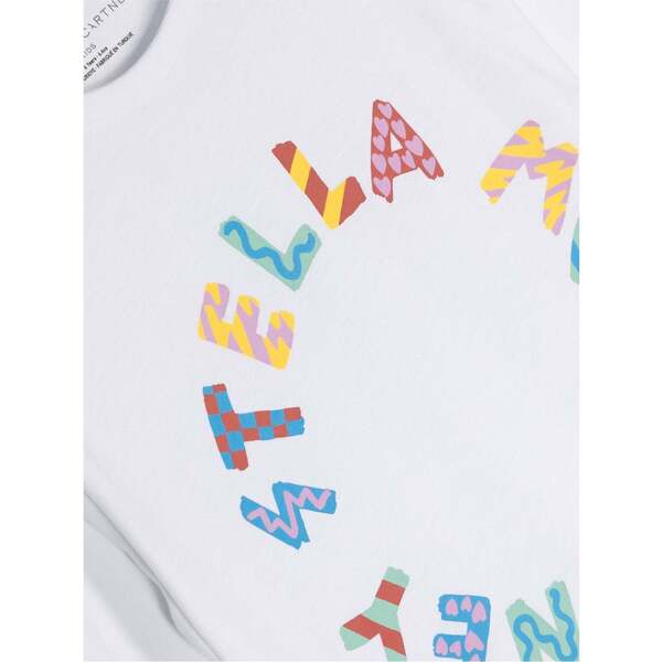 【Stella McCartney】Cotton T-shirt lovestruck Circular Logo Stella Mccartney Lovestruck Logo' T-Shirt | ShopSimon