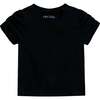 Puppy Applique T-Shirt, Black - T-Shirts - 2