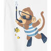 Scuba Graphic Tank Top, White - Tank Tops - 2