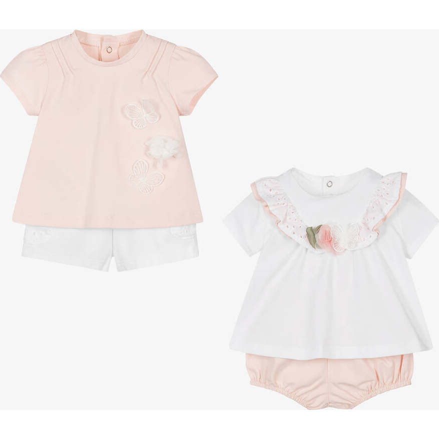 Rose Ruffle Dual Outfits, Pink - Mixed Apparel Set - 1