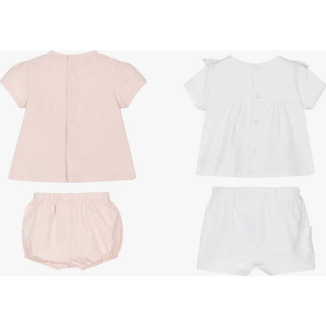 Rose Ruffle Dual Outfits, Pink - Mixed Apparel Set - 3