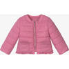 Padded Ruffle Windbreaker, Pink - Jackets - 1 - thumbnail