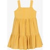 Knitted Summer Dress, Yellow - Dresses - 1 - thumbnail