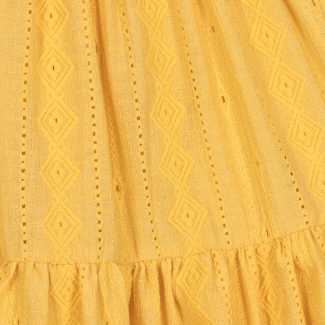 Knitted Summer Dress, Yellow - Dresses - 3