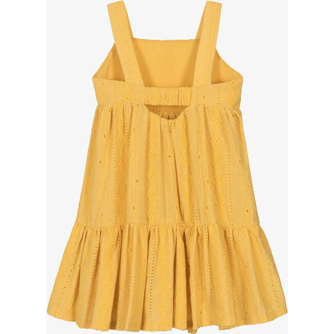 Knitted Summer Dress, Yellow - Dresses - 4