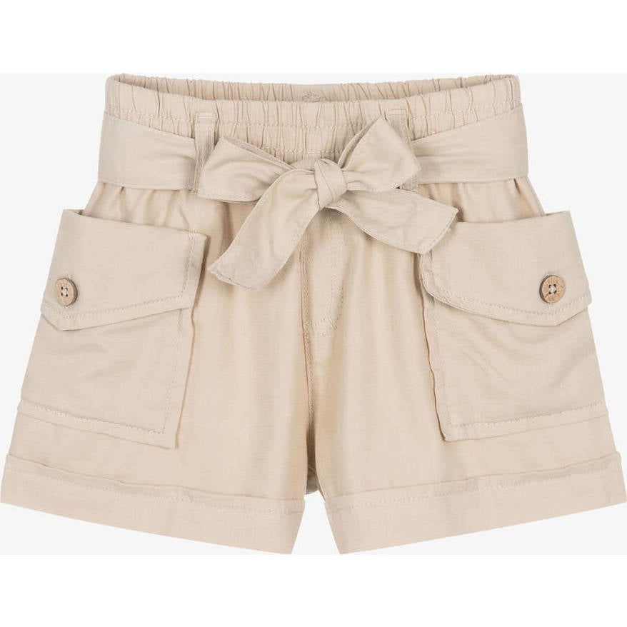 Dual Pocket Shorts, Beige - Mayoral Shorts | Maisonette