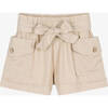 Dual Pocket Shorts, Beige - Shorts - 1 - thumbnail