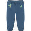 Dino Pocket Sweatpants, Blue - Sweatpants - 1 - thumbnail