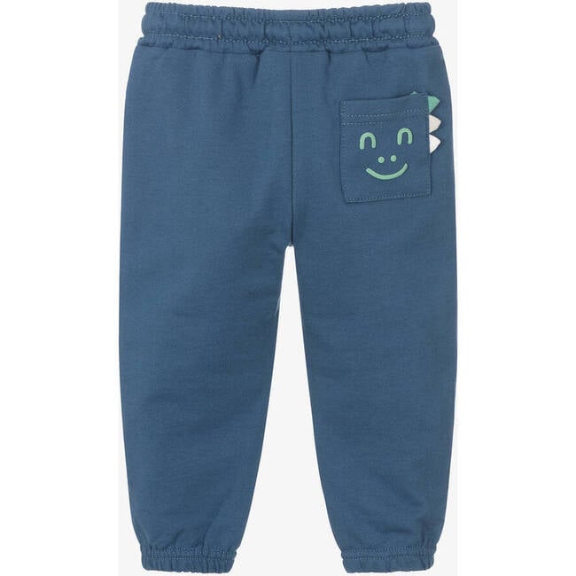 Dino Pocket Sweatpants, Blue - Sweatpants - 2