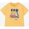 Backpack Graphic T-Shirt, Yellow - T-Shirts - 1 - thumbnail