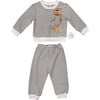 Teddy Bear Sweatsuit, Stripes - Mixed Apparel Set - 1 - thumbnail