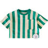 Carousel Stripe Tee Green, Stripes - T-Shirts - 1 - thumbnail