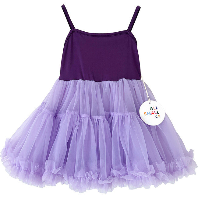 Purple Frou Frou Tutu Dress, Purple