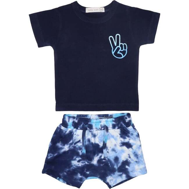 Baby Tee and Shorts Set, Peace Out