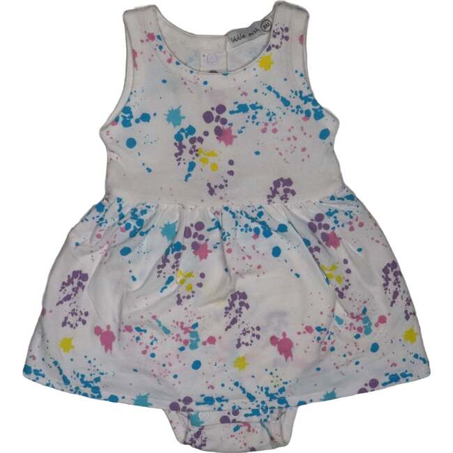 Baby Bodysuit Dress, Splatter Heart