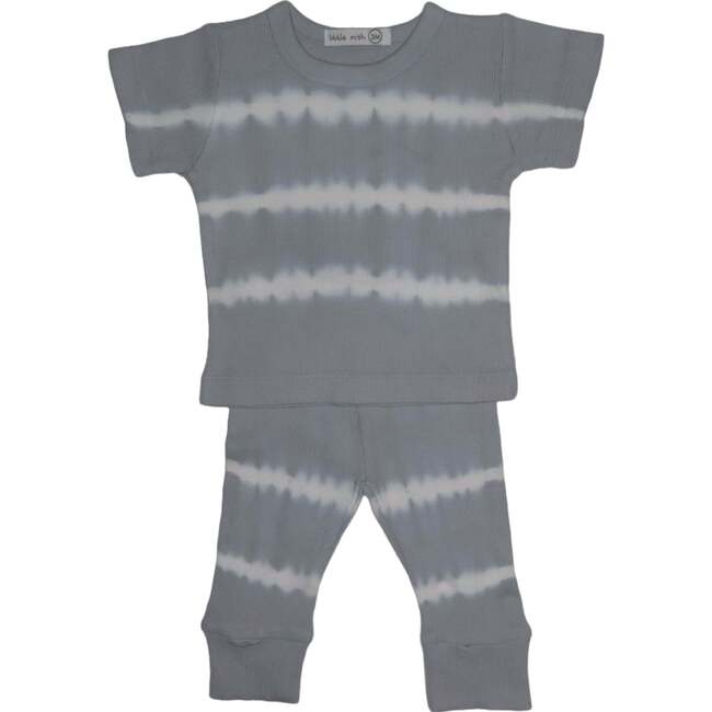 Baby Short Sleeve Shirt and Jogger Pants Set, 2x2 Grey Tie Dye