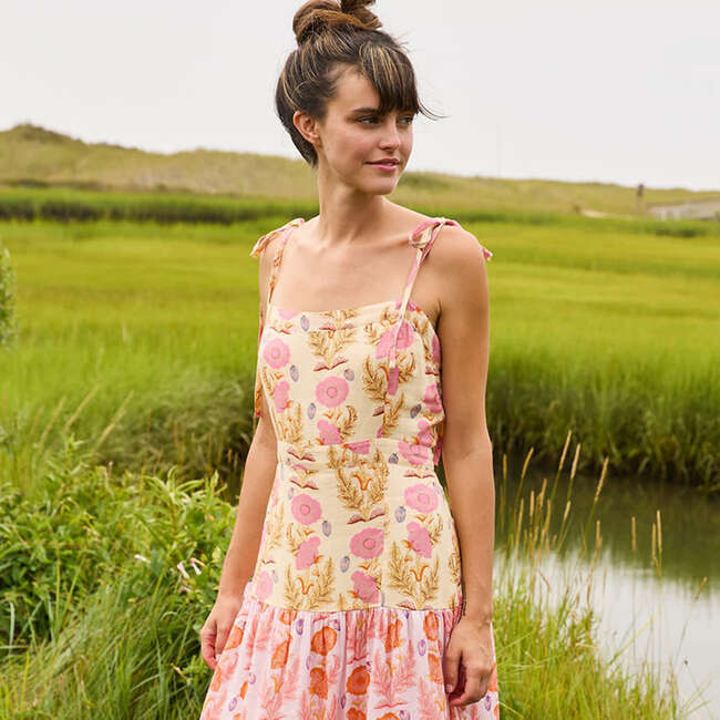 Womens Marilyn Dress, Gilded Floral Mix - Dresses - 2