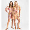 Womens Emily Dress, Pink Gilded Floral - Dresses - 2