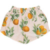 Girls Theodore Short, Pink Botanical Oranges - Shorts - 5