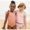 Girls Joy Tankini, Purple Gilded Floral - Two Pieces - 2