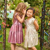 Girls Lame Polly Dress, Champagne - Dresses - 4