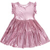 Girls Lame Polly Dress, Light Pink Lame - Dresses - 6