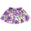 Girls Gianna Skirt, Purple Peonies - Skirts - 5