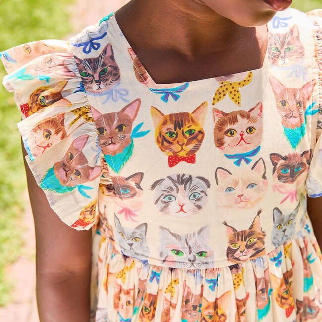 Girls Elsie Dress, Cool Cats - Dresses - 4