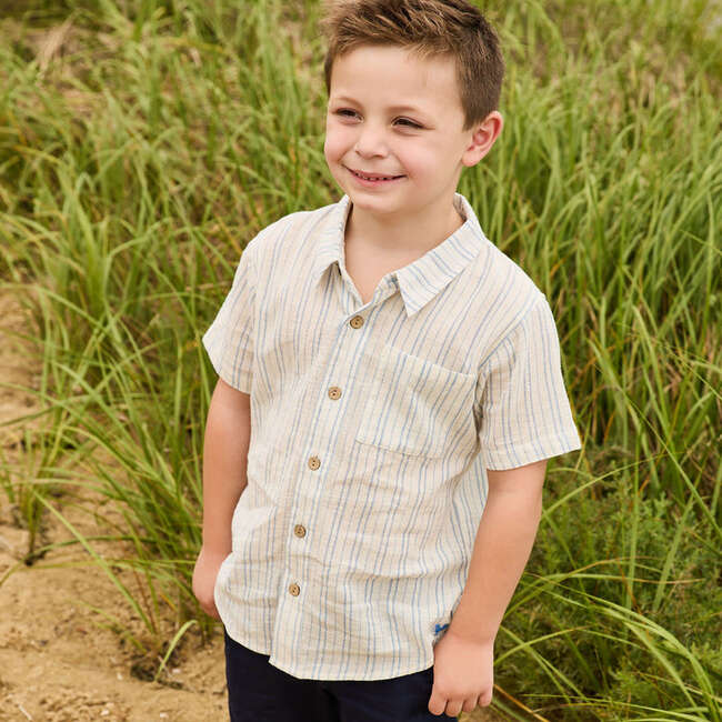 Boys Jack Shirt, Riviera Stripe - Shirts - 2