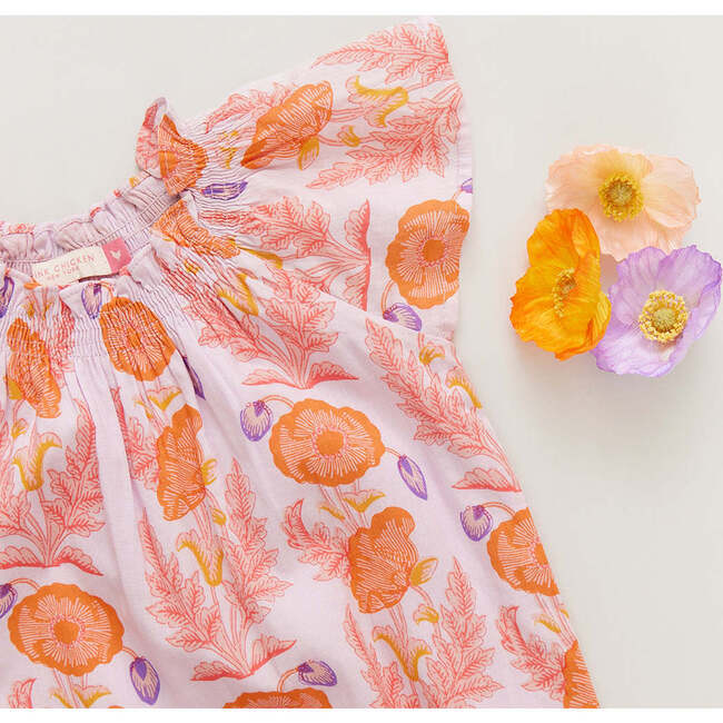 Baby Girls Willow Jumper, Purple Gilded Floral - Rompers - 3