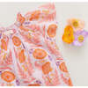 Baby Girls Willow Jumper, Purple Gilded Floral - Rompers - 3