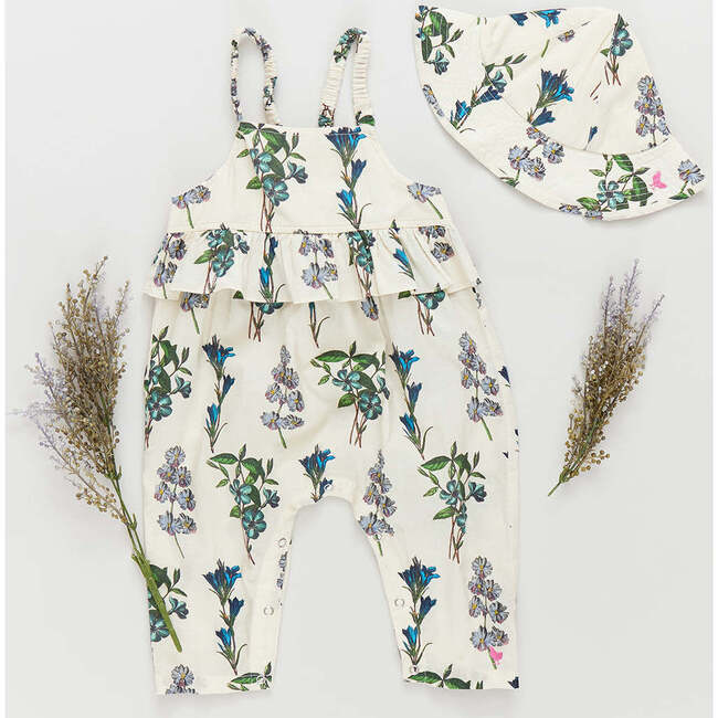 Baby Girls Brianne Jumper, Blue Botanical - Rompers - 5