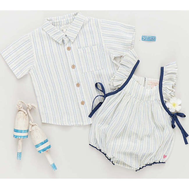 Baby Boys Jack Shirt, Riviera Stripe - Shirts - 3