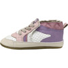 Bridget Color-Block Faux Lace-Up Shoes, Lavender - Crib Shoes - 2