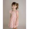 Nena Flutter Sleeve Pinafore Dress, Pink Floral, Pink - Dresses - 3
