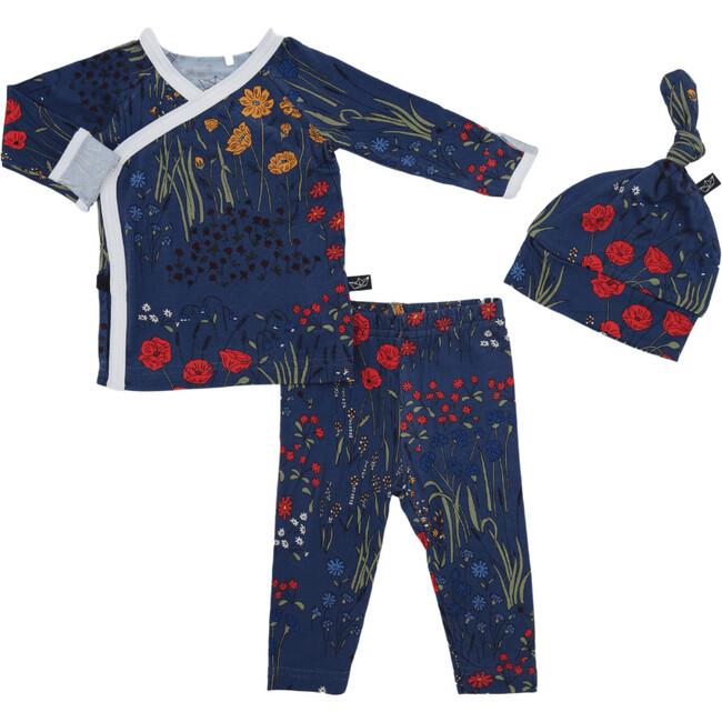 Meadow Floral Bamboo Take Me Home Set, Blue