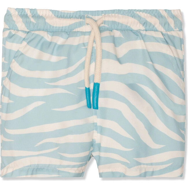 Seaqual Recycled Polyester Zebra Baby Swim Trunks, Natural