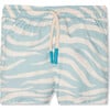 Seaqual Recycled Polyester Zebra Baby Swim Trunks, Natural - Swim Trunks - 1 - thumbnail