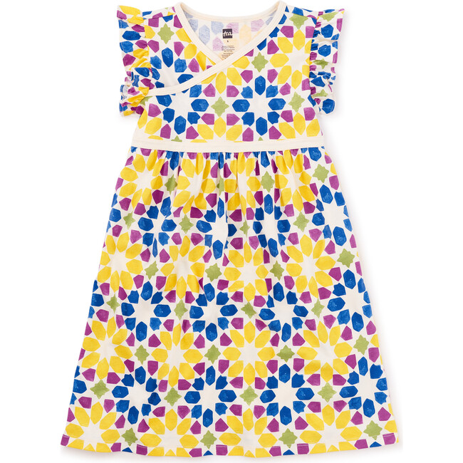 Wrap Neck Dress, Multi - Dresses - 1