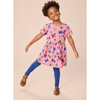 Short Sleeve Twirl Dress, Pink Butterfly - Dresses - 3