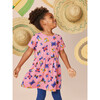 Short Sleeve Twirl Dress, Pink Butterfly - Dresses - 4