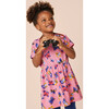 Short Sleeve Twirl Dress, Pink Butterfly - Dresses - 5