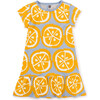 Ruffle Hem Dress, Lemons - Dresses - 1 - thumbnail