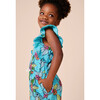Flutter Sleeve Romper, Blue 1 - Rompers - 2