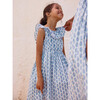 Ruffle Hi-Lo Dress, Blue - Dresses - 4