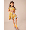 Ruffle Hem Dress, Lemons - Dresses - 4