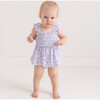 Jeanette Smocked Flutter Sleeve Babydoll & Bloomer Set, Purple - Mixed Apparel Set - 7