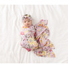 Gaia Infant Swaddle & Headwrap Set, Pink - Swaddles - 9
